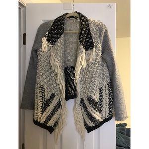 Anthropologie Moth, fringe, cardigan sweater